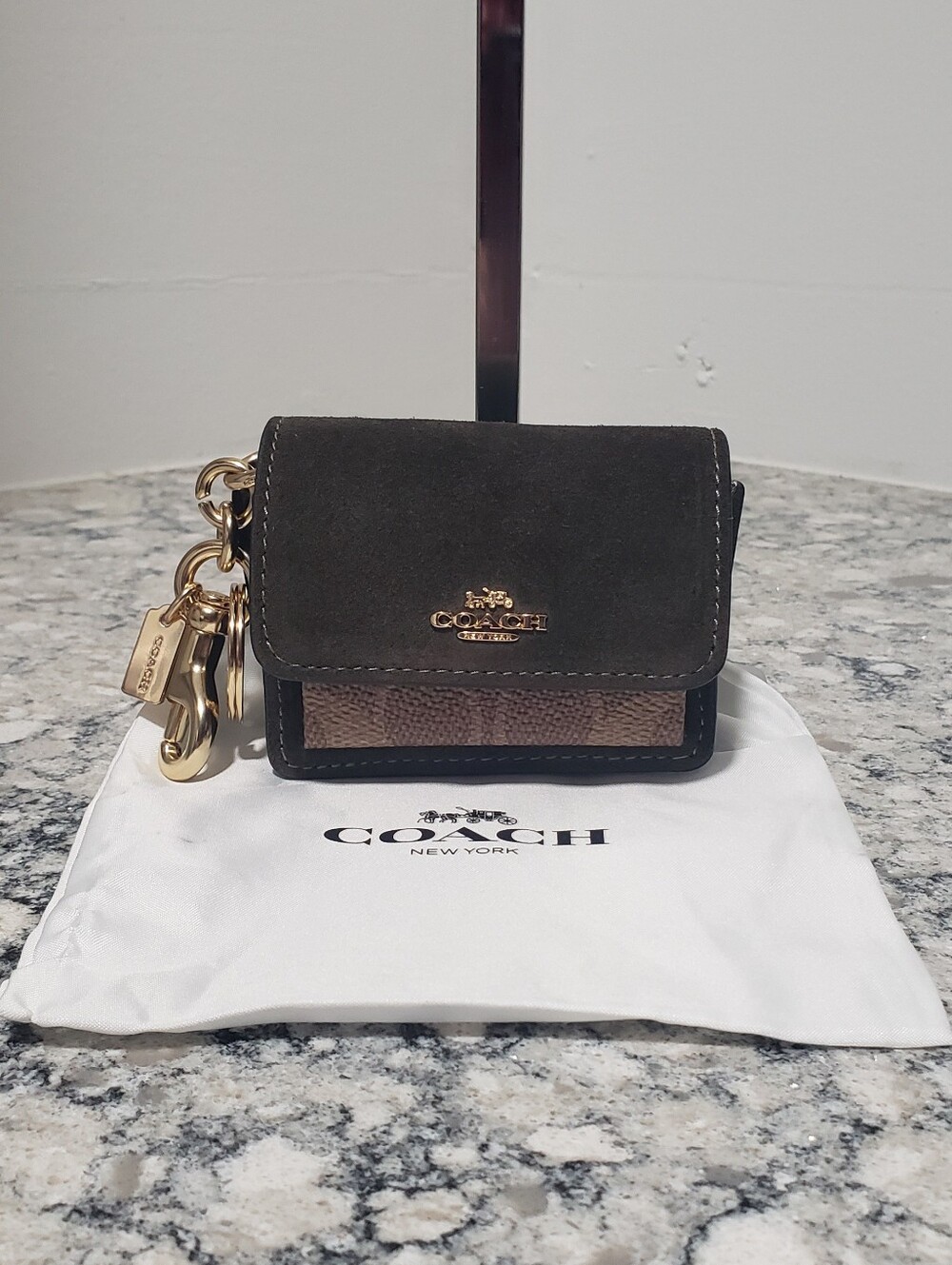 Coach Klare Bag Charm With Signature Canvas & Dust Bag NWOT